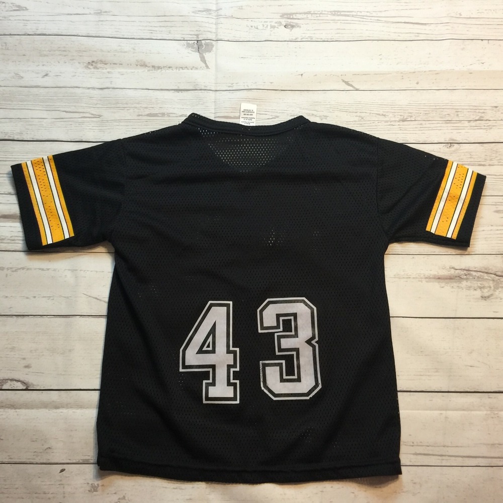 Pittsburgh Steelers Troy Polamalu NFL Mesh Jersey Franklin Youth Boys Size‎ M - Picture 5 of 6